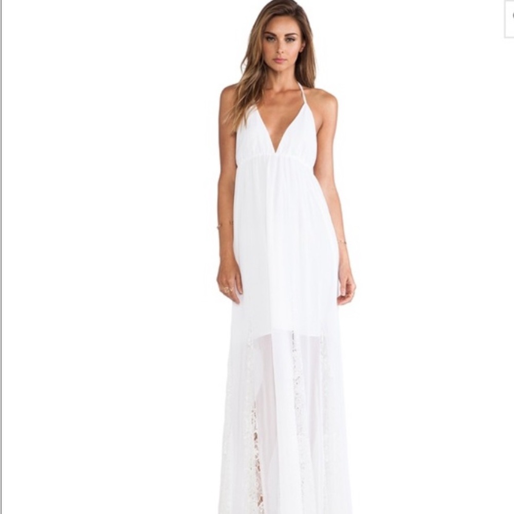 Alice + Olivia White Maxi Dress